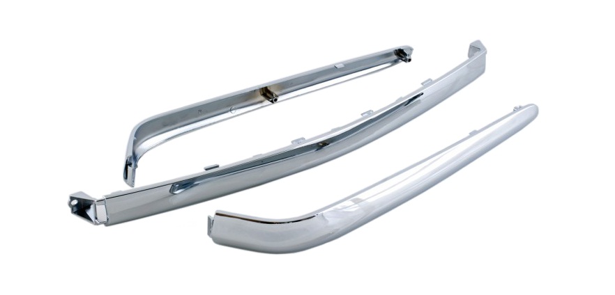 Оригинальные хромированные накладки центрального кофра мотоцикла Honda GL1800 Gold Wing '01-'11 08P76MCA800F (08P76-MCA-800F)