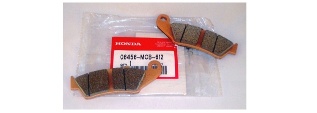 Оригинальные колодки тормозные передние для мотоцикла HONDA 06456MCB612 (06456-MCB-612)