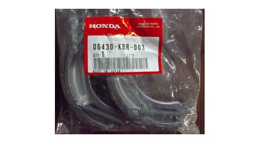 Оригинальные колодки тормозные задние для мотоцикла HONDA 06430KBR003 (06430-KBR-003)