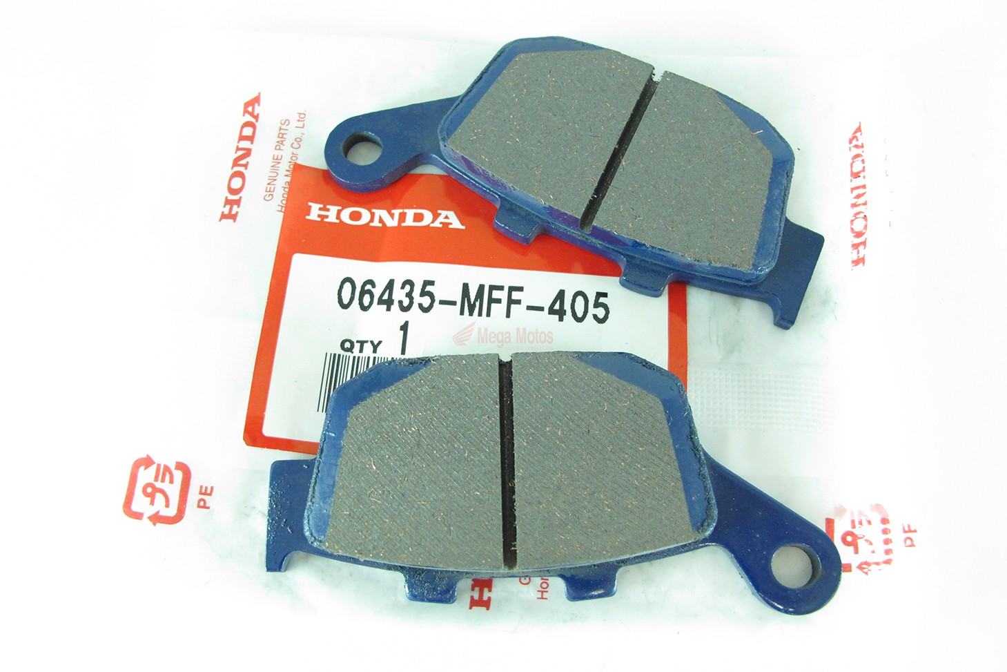 Оригинальные колодки тормозные задние для мотоцикла HONDA 06435MFF405 (06435-MFF-405)