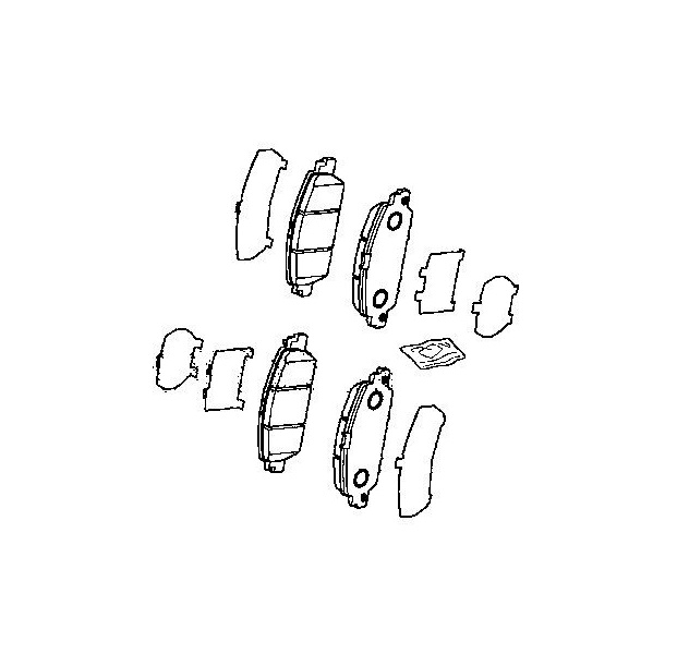 Оригинальные передние тормозные колодки для Honda, Acura 45022STXA00 (45022-STX-A00)