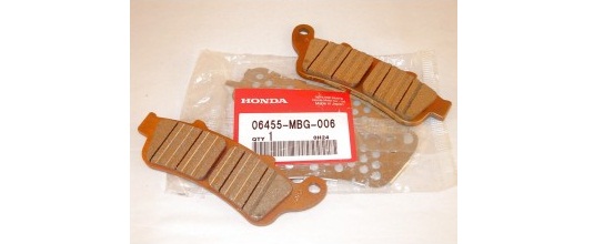 Оригинальные передние тормозные колодки для мотоцикла Honda 06455MBG006 (06455-MBG-006)