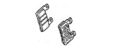Оригинальные передние тормозные колодки для мотоцикла Honda 06455MBW006 (06455-MBW-006)