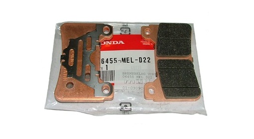 Оригинальные передние тормозные колодки для мотоцикла Honda 06455MELD21 (06455-MEL-D21)