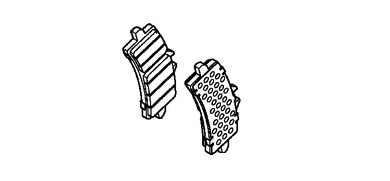 Оригинальные передние тормозные колодки для мотоцикла HONDA 06455MGPD81 (06455-MGP-D81)