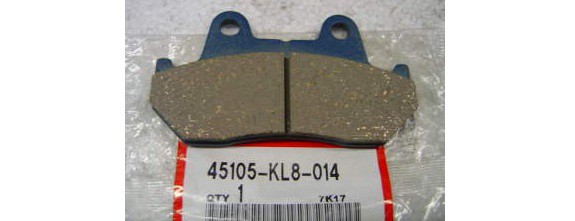 Оригинальные передние тормозные колодки для мотоцикла HONDA 45105KL8014 (45105-KL8-014)