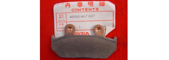Оригинальные передние тормозные колодки для мотоцикла HONDA 45105ML7007 (45105-ML7-007)