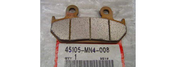 Оригинальная передняя тормозная колодка для мотоцикла HONDA 45105MN4008 (45105-MN4-008)
