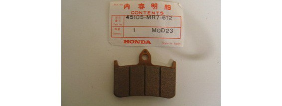 Оригинальные передние тормозные колодки для мотоцикла HONDA 45105MR7612 (45105-MR7-612)
