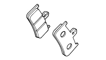 Оригинальные передние тормозные колодки для мотоцикла HONDA 45105MR7681 (45105-MR7-681)