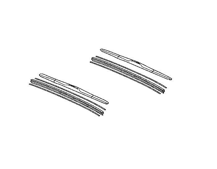 Оригинальные щетки стеклоочистителя и резинки для Honda Civic 4D (08-11г.)