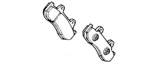 Оригинальные задние тормозные колодки для мотоцикла HONDA 431A0ML7007 (431A0-ML7-007)
