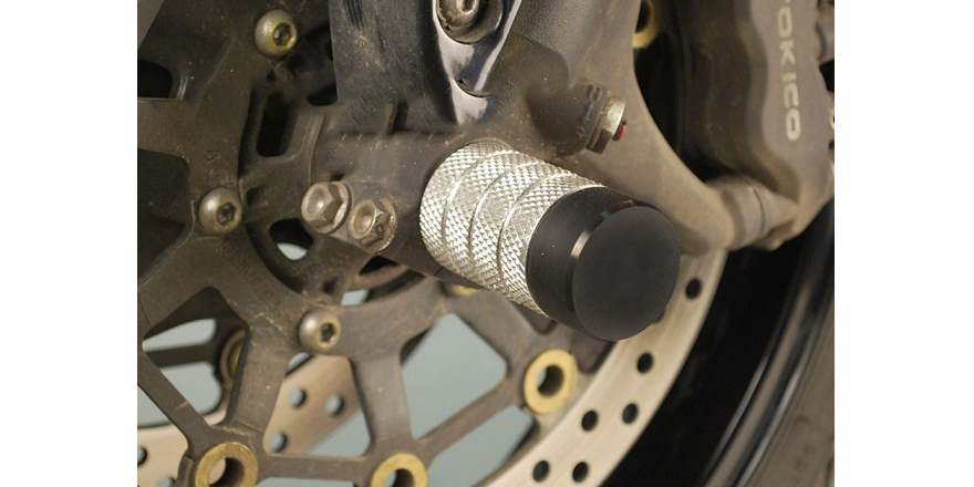 Пеги Crazy Iron в ось переднего колеса мотоцикла Honda CBR600RR/RA '07-'12