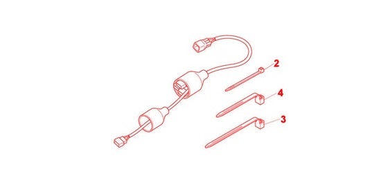 Переходник для питания доп приборов (08A71-MGS-D10)