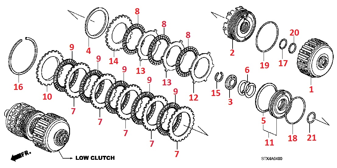 Первая передача AT для Acura MDX 2