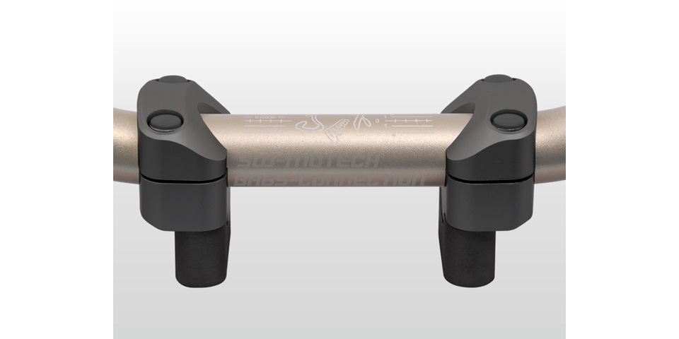 Проставки-переходники руля с ∅ 22 мм на ∅ 28 мм SW-Motech для мотоцикла Honda (высота 22 мм, чёрные)