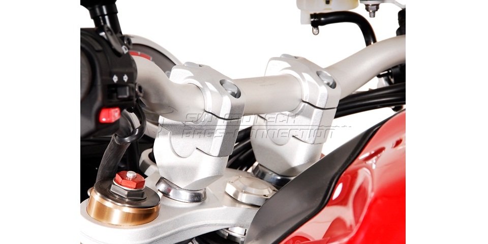 Проставки руля SW-Motech для мотоцикла Hond (∅ 28 мм, высота 30 мм, серебро)