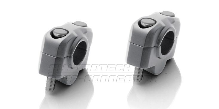 Проставки руля SW-Motech для мотоцикла Honda (∅ 22 мм, высота 20 мм, серебро)