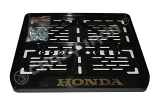 Рамка для номера Crazy Iron для мотоцикла Honda с логотипом