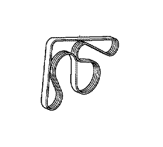 Оригинальный приводной ремень для Honda Civic 4D, CR-V 3 (2.0л.)