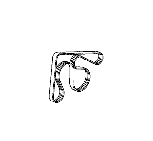 Оригинальный ремень приводной Honda CR-V 4 (2.0л.)  31110R6AG01(31110-R6A-G01)