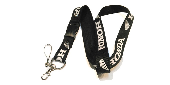Шнурок для ключей Honda чёрно-белый