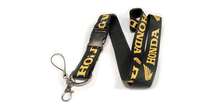 Шнурок для ключей Honda чёрно-жёлтый