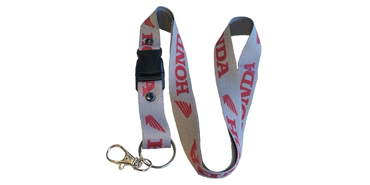 Шнурок для ключей Honda серо-красный