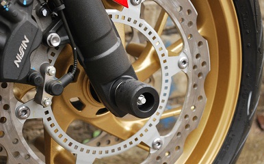 Слайдеры Crazy Iron для мотоцикла Honda CB650F Hornet и CBR650F '14-'16 передние осевые