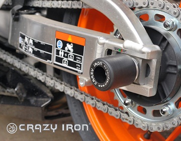 Слайдеры Crazy Iron для мотоцикла Honda CBR600RR '03-'16 задние осевые