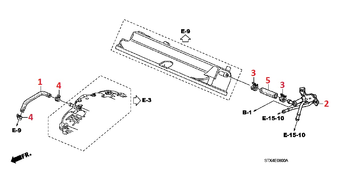 Система вентиляции картерных газов PCV для Acura MDX 2