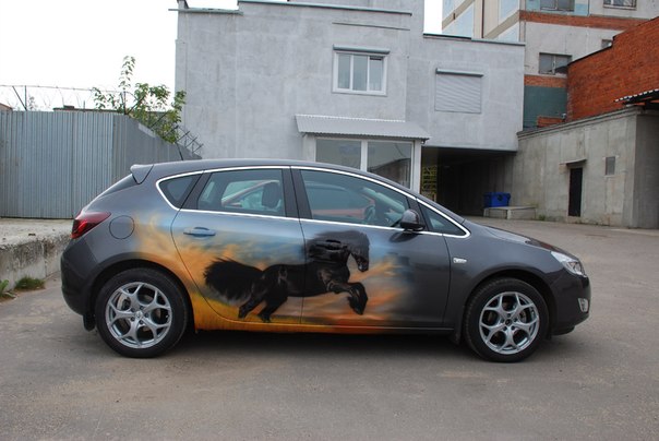 Аэрография Opel Astra 