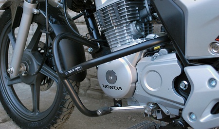 Защитные дуги Crazy Iron для мотоцикла Honda CB125E/GLH125 (3 точки опоры)