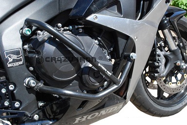 Защитные дуги + слайдеры Crazy Iron для мотоцикла Honda CBR600RR '07-'08 (3 точки опоры)