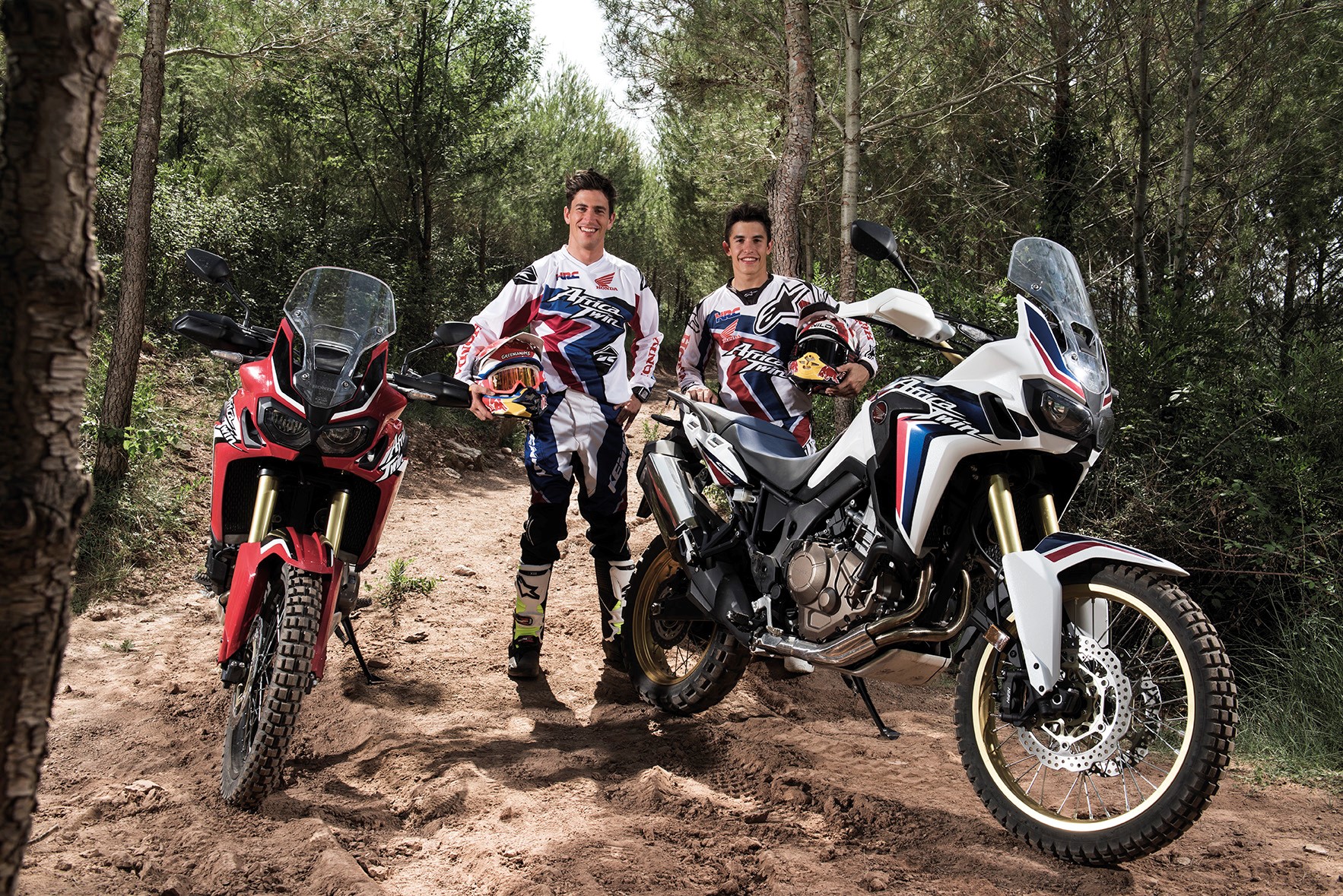 Барреда и Маркес испытали в действии новый Honda CRF1000L Africa Twin