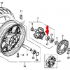 Оригинальный подшипник ступицы задней звезды для Honda NC700N/X/D / CTX700
