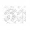 Тормозной диск задний NIBK RN1599 для Honda Civic 5D IX Тормозной диск задний NIBK RN1599 для Honda Civic 5D IX