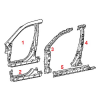 Боковая дверная арка (левая) для Acura MDX II 2007-09 Боковая дверная арка (левая) для Acura MDX II 2007-09