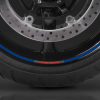 Комплект оригинальных наклеек на обод колеса HONDA 08F84MFJ830A (08F84-MFJ-830A) (синие)