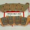 Оригинальные передние тормозные колодки для мотоцикла Honda 06455MATE22 (06455-MAT-E22) Оригинальные передние тормозные колодки для мотоцикла Honda 06455MATE22 (06455-MAT-E22)