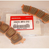 Оригинальные задние тормозные колодки для мотоцикла Honda 06435MFAD12 (06435-MFA-D12) Оригинальные задние тормозные колодки для мотоцикла Honda 06435MFAD12 (06435-MFA-D12)