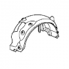 Подкрылок задний левый для Acura MDX II 2007-09 74556-STX-A00 Подкрылок задний левый для Acura MDX II 2007-09 74556-STX-A00
