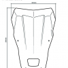 Ветровое стекло Touratech тонированное (35 см) для мотоцикла Honda CRF1000L Africa Twin Ветровое стекло Touratech тонированное (35 см) для мотоцикла Honda CRF1000L Africa Twin