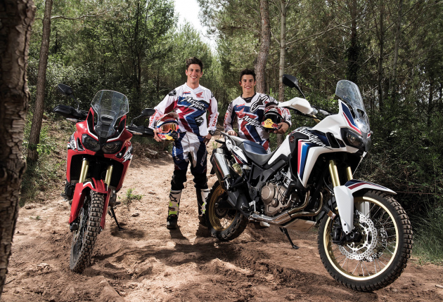 Барреда и Маркес испытали в действии новый Honda CRF1000L Africa Twin