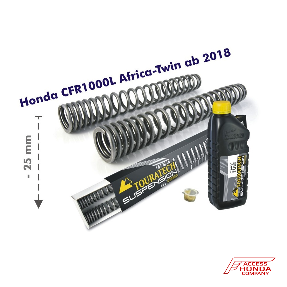 Прогрессивные пружины вилки Touratech для Honda CRF1000L Africa Twin 2018- (-25мм) Прогрессивные пружины вилки Touratech для Honda CRF1000L Africa Twin 2018- (-25мм)