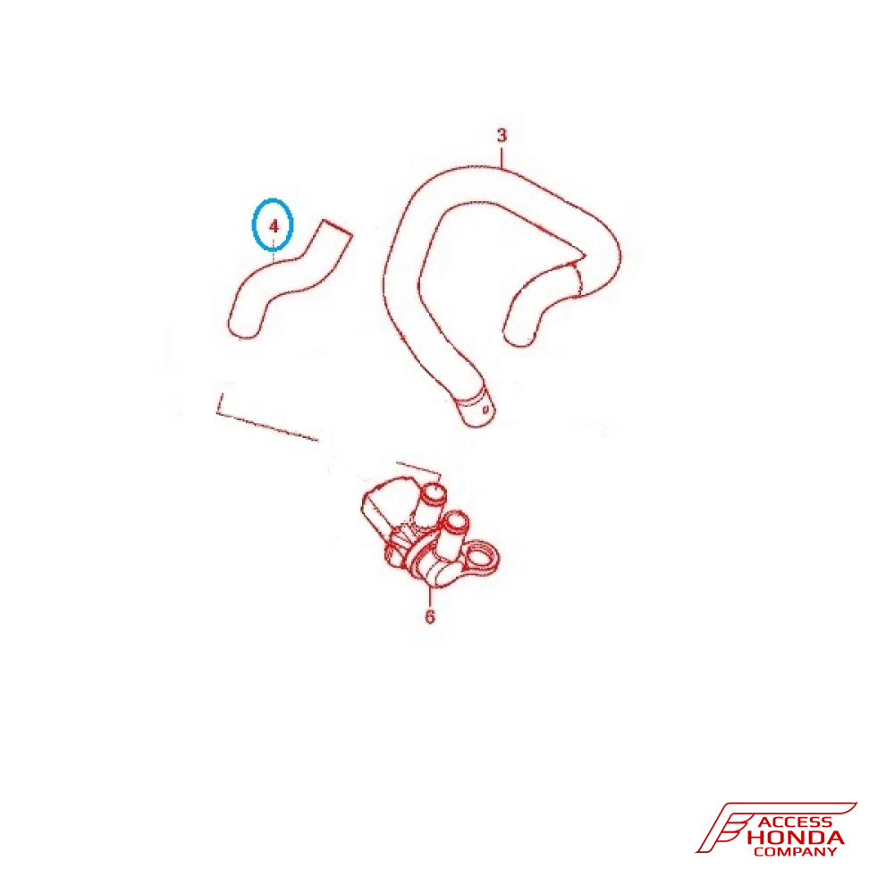 Патрубок термостата Honda Africa Twin CRF1000 2018- Патрубок термостата Honda Africa Twin CRF1000 2018-