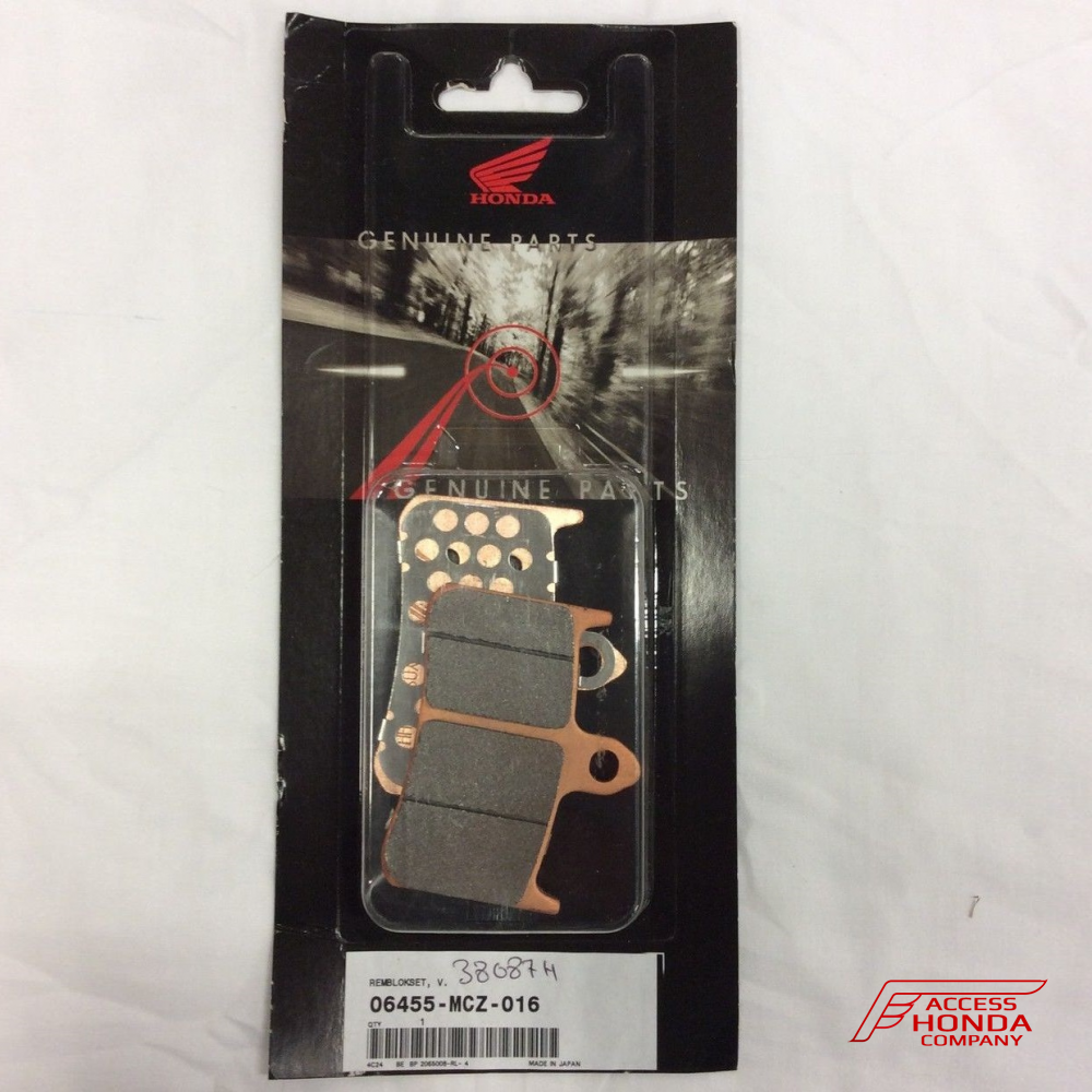 Оригинальные передние тормозные колодки для мотоцикла Honda 06455MCZ006 (06455-MCZ-006) Оригинальные передние тормозные колодки для мотоцикла Honda 06455MCZ006 (06455-MCZ-006)