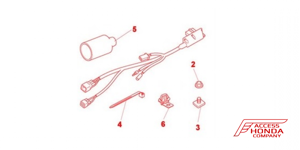 Оригинальная проводка-адаптация для сигнализации мотоцикла Honda 08E71MGH641 (08E71-MGH-641) Оригинальная проводка-адаптация для сигнализации мотоцикла Honda 08E71MGH641 (08E71-MGH-641)