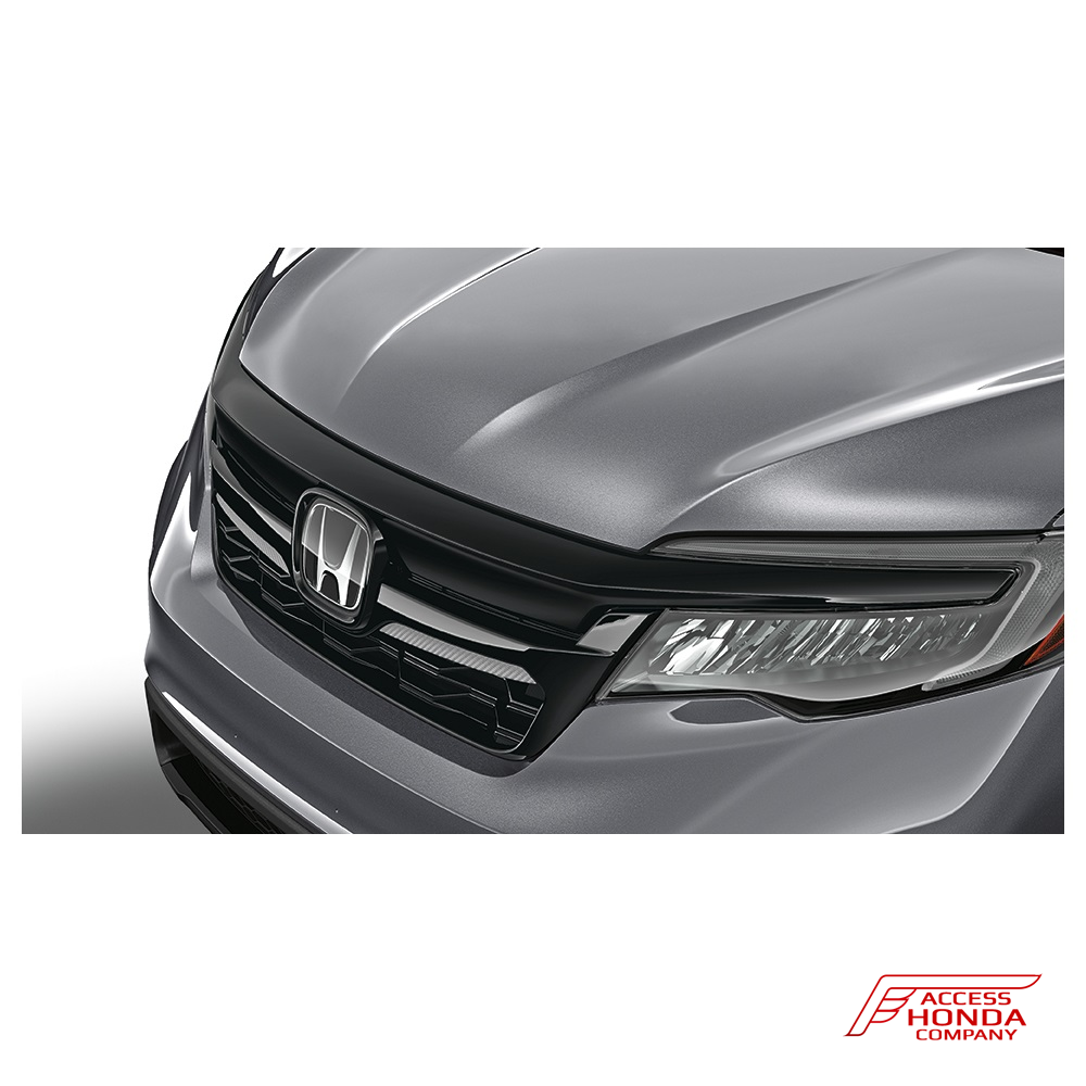 Решетка радиатора + накладка на решетку для Honda Pilot 3 2019-2021 Решетка радиатора + накладка на решетку для Honda Pilot 3 2019-2021