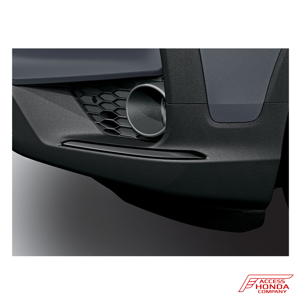 Накладки на передний и задний бампер (черные глянцевые) для Honda Pilot 3 2019-2021 Накладки на передний и задний бампер (черные глянцевые) для Honda Pilot 3 2019-2021